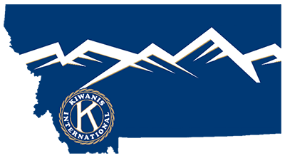 Montana Kiwanis District Logo State Outline